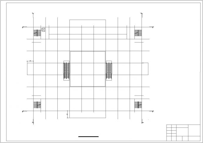 [学士]某商场商铺全套施工设计cad图纸（建筑、结构图）_图1