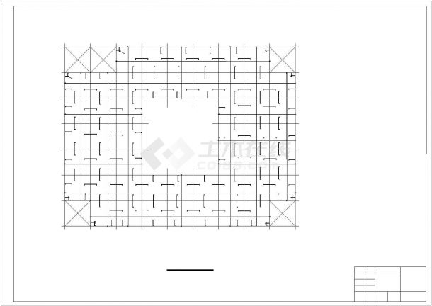 [学士]某商场商铺全套施工设计cad图纸（建筑、结构图）-图二