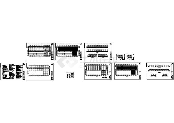 某公司8#厂房钢结构厂房工程结构设计施工图-图一