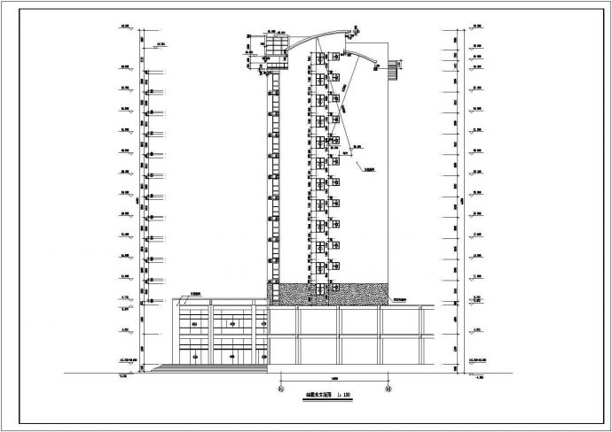 某小区小高层住宅楼建筑全套方案设计施工CAD图纸_图1