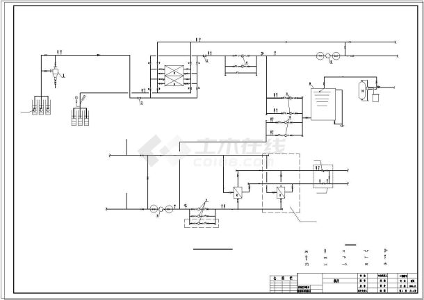 某科技园区水源热泵工程设计cad施工图-图二