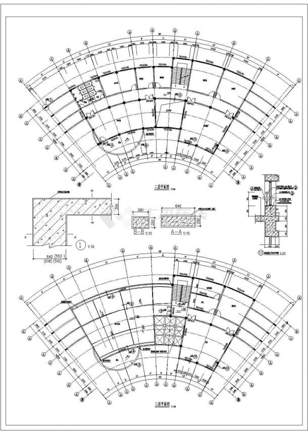 某小区居民会所建筑全套方案设计施工CAD图纸-图一