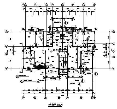 土木工程毕业设计_最新整理两套2000平方米多层住宅楼全套毕业设计资料(含建筑、结构图，平面图，网络图)-图一