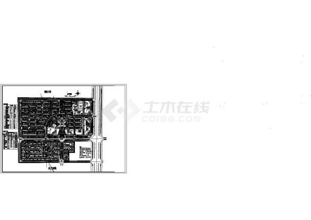 某地方大型住宅区平面规划设计cad图纸-图一