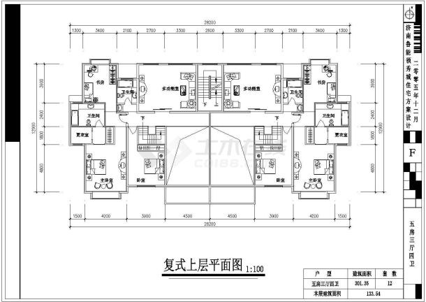 十余种住宅户型方案cad设计施工图纸-图二