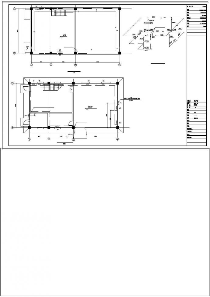 某小区供热锅炉房设计cad施工图纸_图1