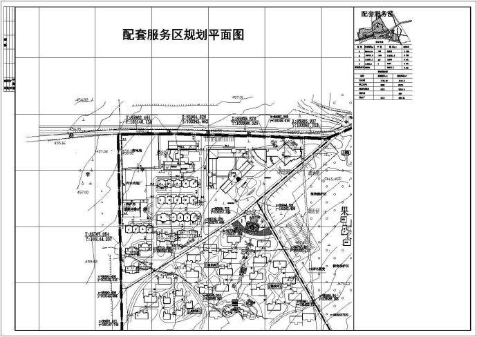 无锡市梁溪区某占地26万平米综合性服务区平面规划设计CAD图纸_图1