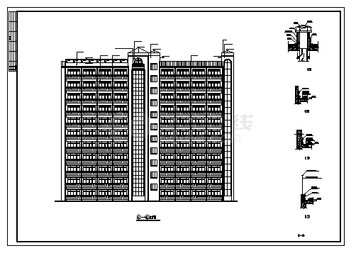土木工程毕业设计_三套高层公寓楼资料合集毕业设计(含结构计算、预算、建筑、结构图、施组)-图二