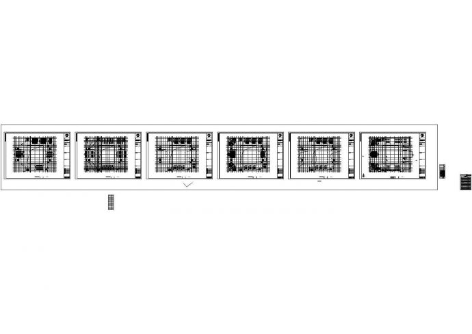某大学六层教学楼全套建筑结构图纸CAD_图1