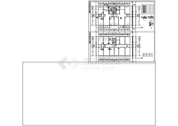 某地区多层住宅楼CAD建筑施工设计图纸-图一
