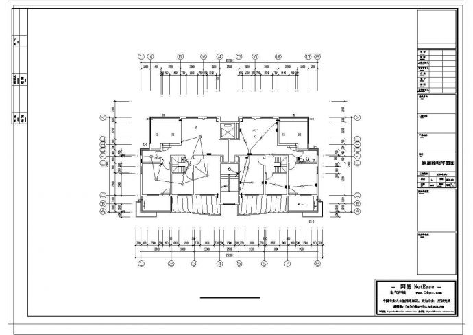 某住宅小区12层建筑电气设计cad施工图纸_图1