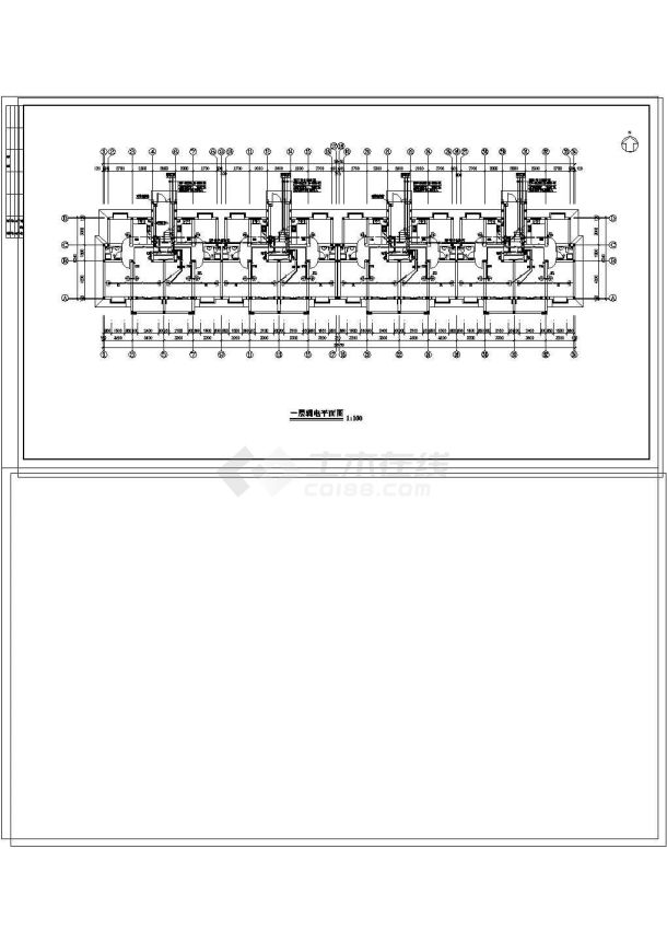 某住宅楼全套电气施工cad图纸-图一