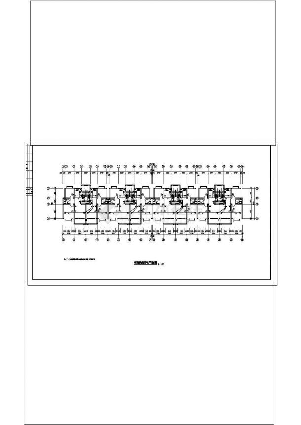 某住宅楼全套电气施工cad图纸-图二
