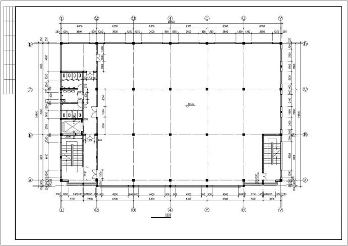 常州某工业区3840平米五层框架结构生产厂房全套建筑设计CAD图纸_图1
