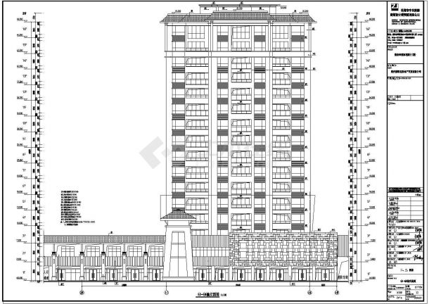 [贵州]高层框剪结构面砖外墙商用住宅建筑施工图（含多套方案）-图二