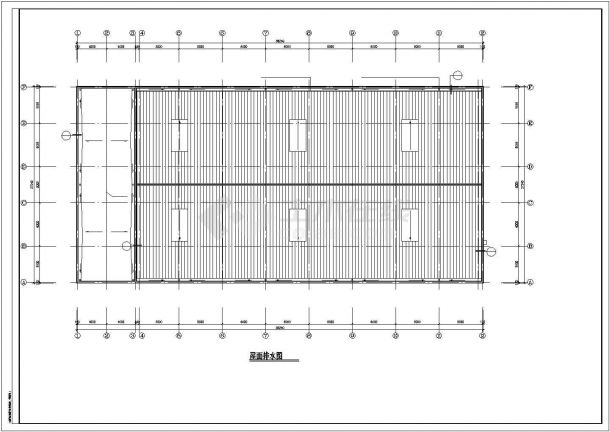 温州市某服装厂小型2层框架结构生产厂房建筑设计CAD图纸-图一