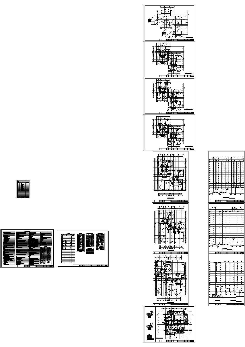 某小区给排水施工CAD图纸设计