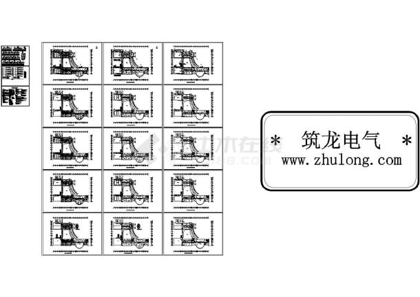 某五层教学楼电气施工图纸设计-图一