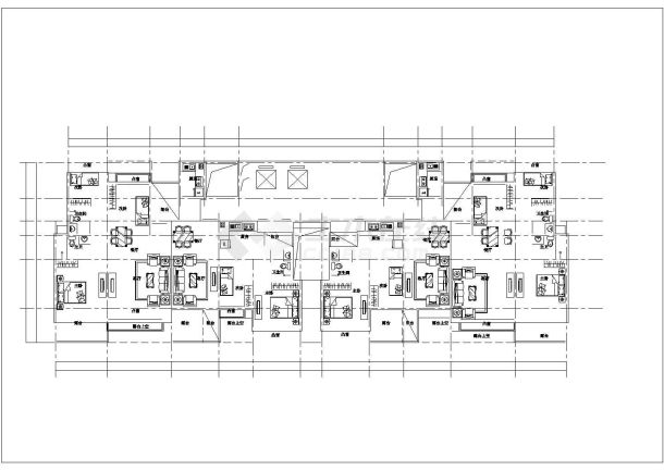 [上海]嘉定知名地产广场商住综合体高层住宅建筑施工图（CAD）-图一