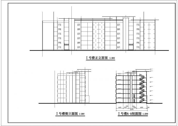 某地区多层住宅建筑cad施工设计图_图1