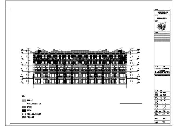 [山东]三层新中式风格叠拼及联排式别墅建筑施工图-图二