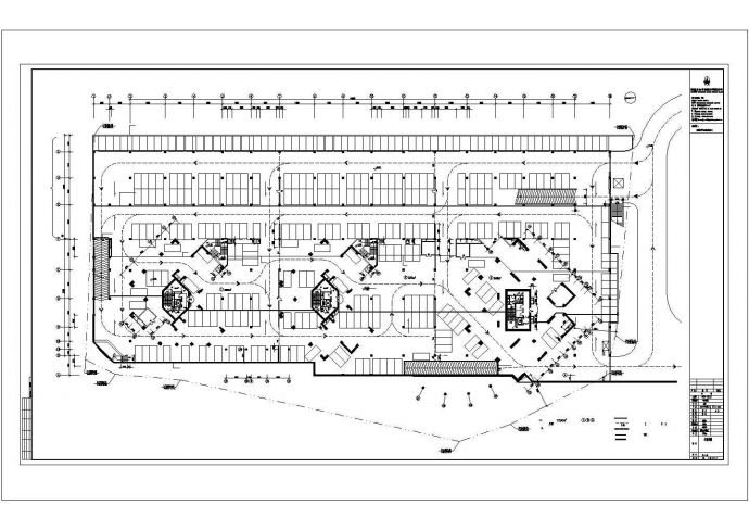 丰湖某大型高层住宅楼建筑施工图（CAD）_图1