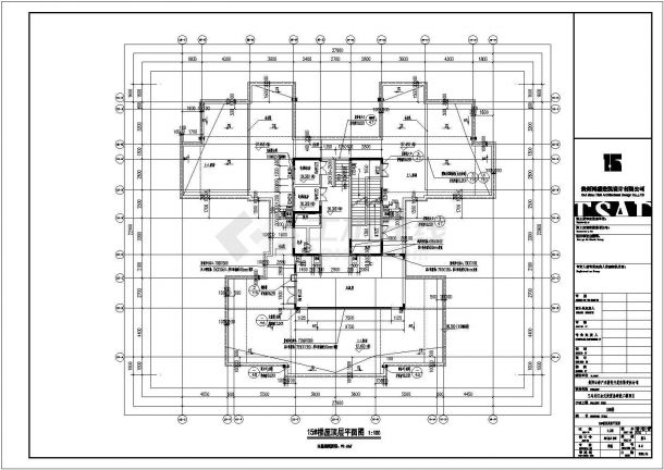 [贵州]三十三层住宅楼施工图纸CAD2019-图二
