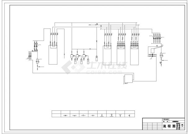 沈阳市水源热泵机房设计cad施工图-图二