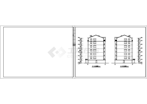 某地区单元式多层住宅楼建筑方案设计施工CAD图纸-图一