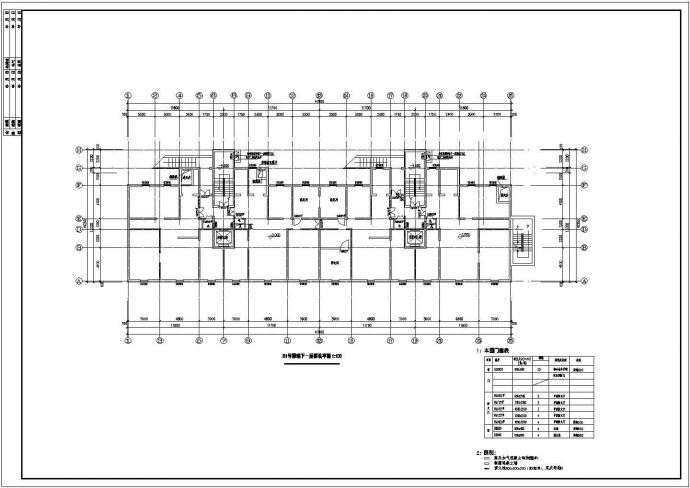 某地区高层住宅地下室建筑方案设计施工CAD图纸_图1