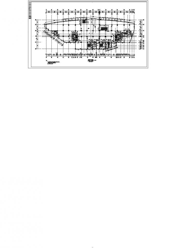 某地区高层商务住宅楼建筑方案设计施工CAD图纸_图1