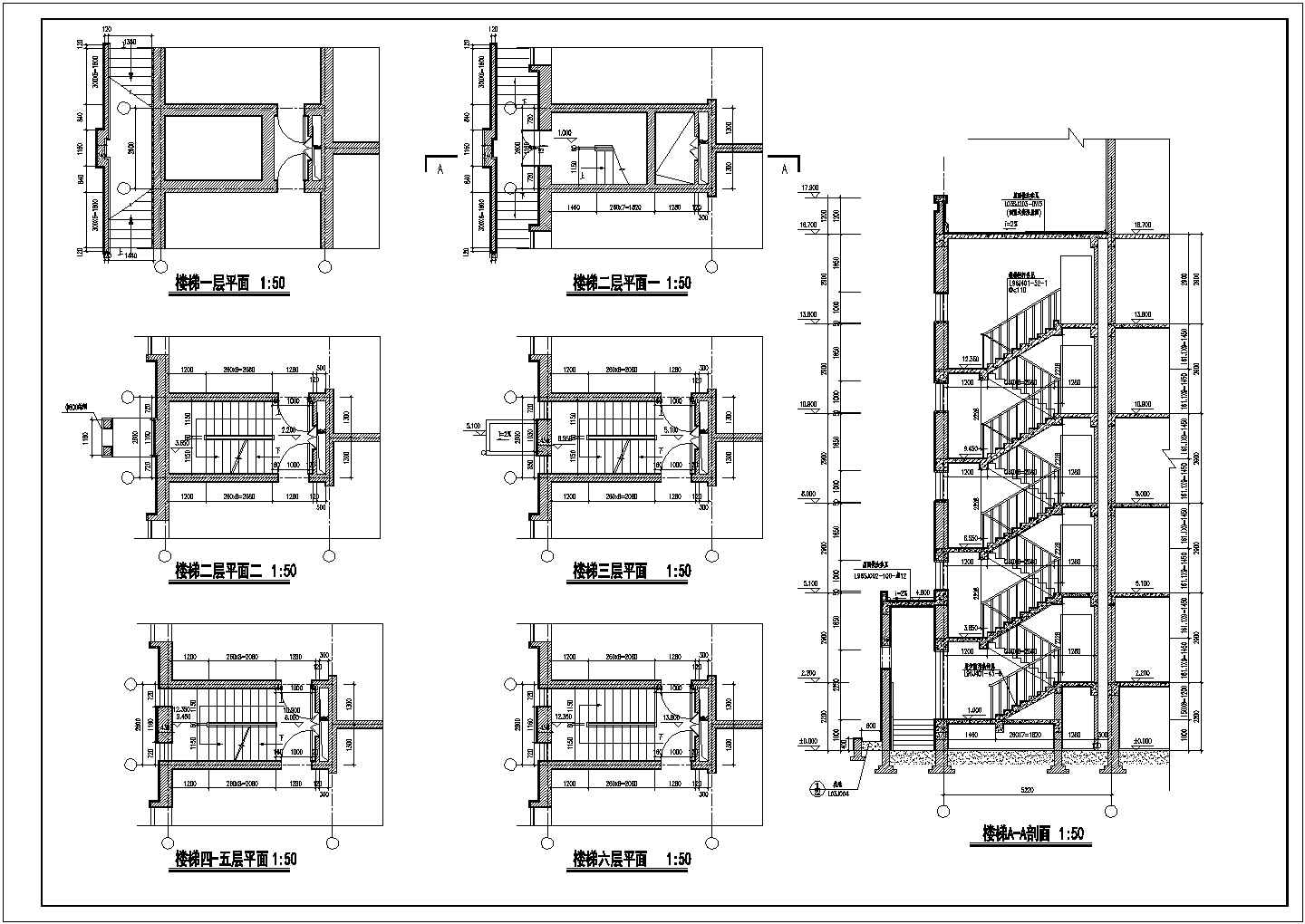某地区高新区涑河居住区住宅楼建筑方案设计施工CAD图纸