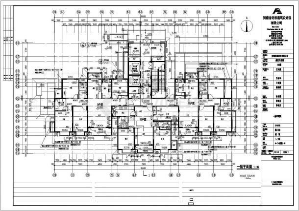 33层剪力墙结构高层住宅建筑施工图2016-图一