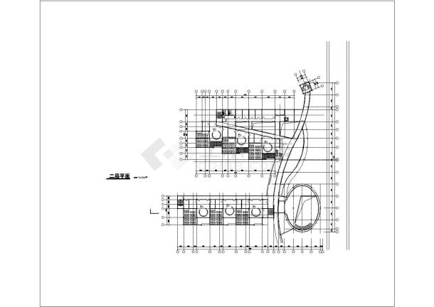 某地社区三层幼儿园（面积4866平方米）设计cad全套建筑方案图（标注详细）-图二