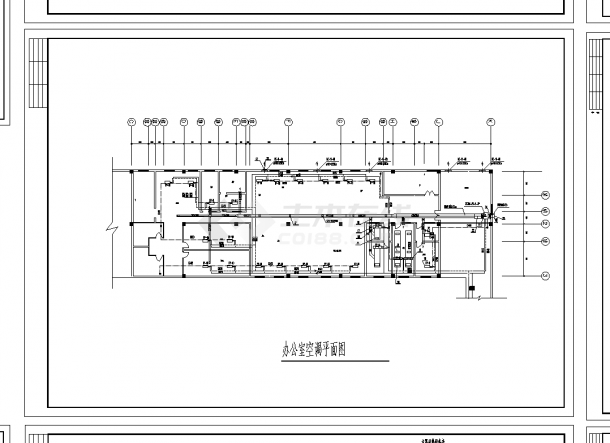 上海某大型仓储式超市空调通风排烟系统设计施工cad图纸-图二
