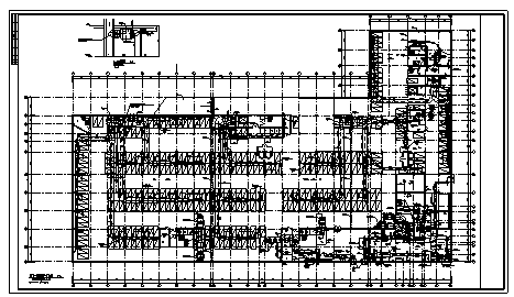 某市五层带地下一层综合性商场空调通风排烟系统设计cad图纸-图一