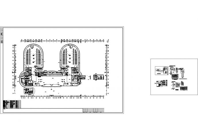 某客运站空调配电设计 包含着 二层空调平面图_图1