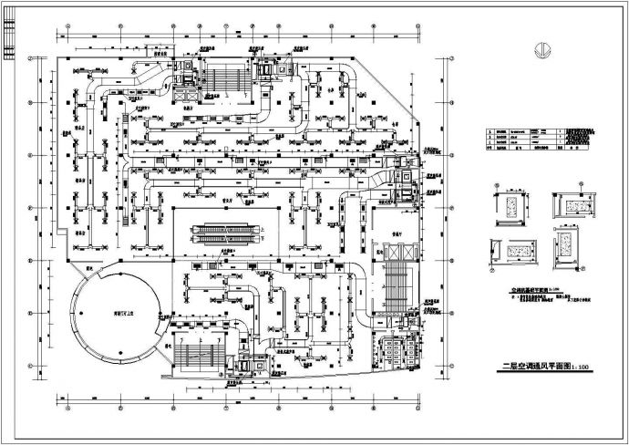 某多层商场空调设计cad全套平面施工图（甲级院设计）_图1