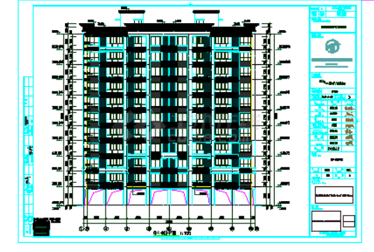 2020建筑消防火新规后户型图设计cad（ 一梯两户两单元-三房两厅两卫- 梯北侧。一字型。11F 底部带架空层 ）-图一