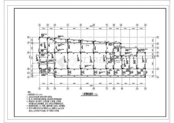 某四层框架结构幼儿园（建筑面积1515.1平方米）设计cad全套建筑施工图（含设计说明，含结构设计图）-图一