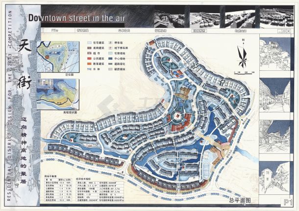 青岛市某居住区建筑规划设计方案CAD布置图-图一