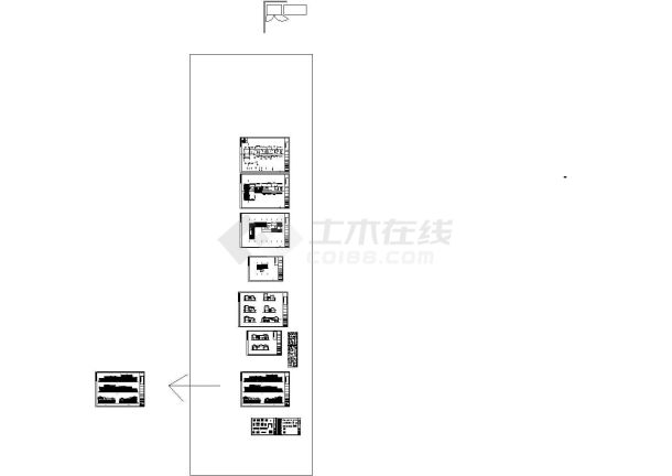 洛带文化艺术村某街区小镇住宅（1号楼）建筑施工图-图一