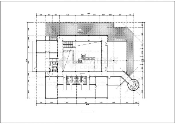 9班3层幼儿园+社区服务中心建筑方案设计图-图二