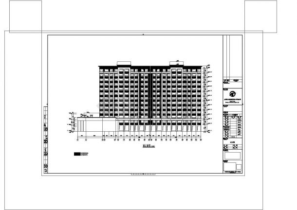 2020建筑消防火新规后户型图设计cad（ 两梯四户两单元-三房两厅两卫+三房两厅一卫- 梯北侧。一字型。13F 底部带架空层）-图二