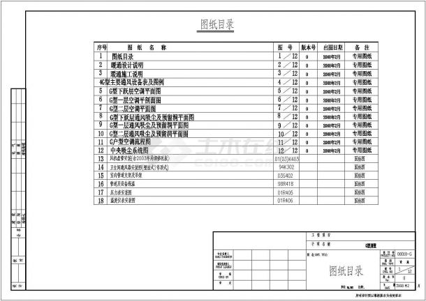 河南某别墅空调通风CAD图纸设计-图一