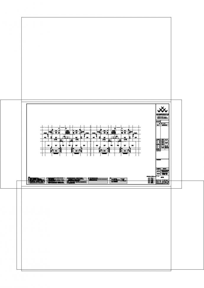 2020建筑消防火新规后户型图设计cad（ 一梯两户-三房两厅一卫-标准层440平米 梯北侧。一字型。11F）_图1