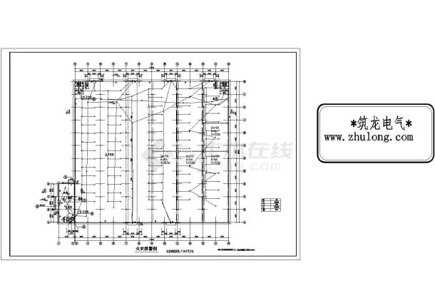 某钢结构厂房强电施工图设计-图二