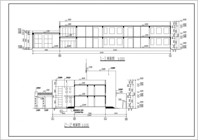 4班2层1123.36平米砖混结构幼儿园建筑施工图_图1
