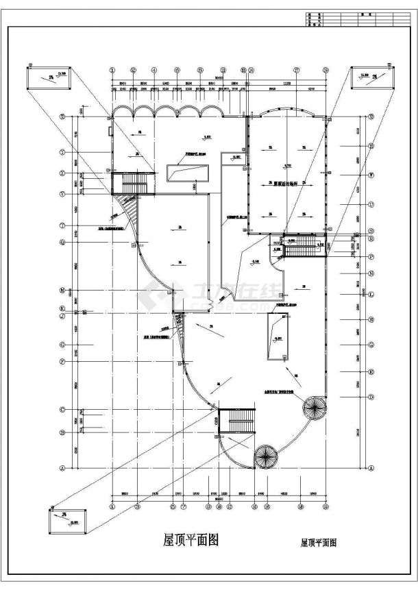 6班3层小区幼儿园建筑施工图-图一