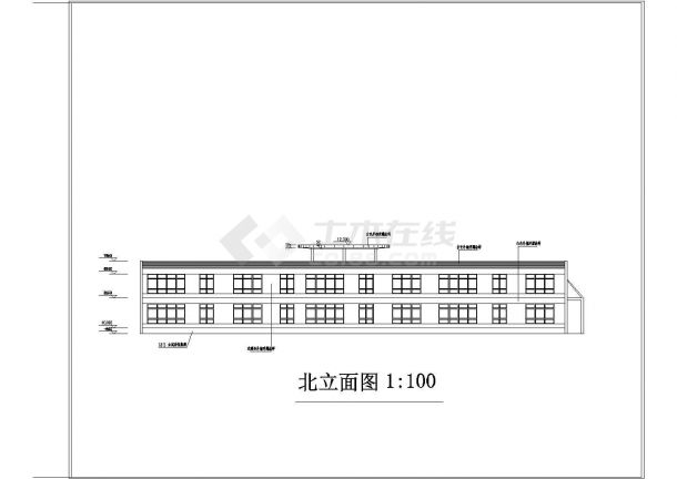 6班2层2100平米幼儿园建筑方案设计图-图一